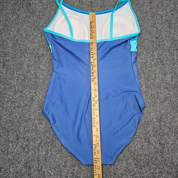 Speedo Swimsuit One Piece Size 16 Navy Blue Swimsuit Beach Pool Vacation Resort - Picture 5 of 7
